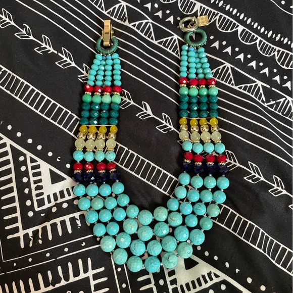 • Stunning Turquoise Necklace • - Picture 4 of 11